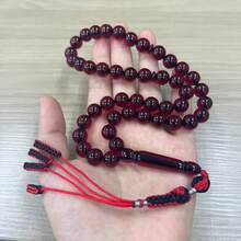 45颗穆斯林日常祈祷念珠，祈祷念珠手链，穆斯林祈祷念珠项链，沙特阿拉伯祈祷念珠手链，树脂祈祷念珠手链，节日礼物 - 彩色 - 查看 7