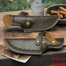 2pcs Knife Sheath And Knife Storage Bag - 2 Pieces. Common Chef Knife Sheaths With Rose Print Pattern. They Are Sturdy. Suitable For Outdoor Hunting To Protect The Knives. Knives Not Included. - A - View 10