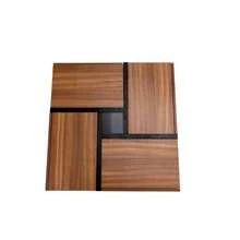 High-Gloss Coffee Table With 4 Drawers, Linear Design And Unique Color Combination, Storage Space Underneath. 78 X 78 X 36 Cm. - Natural Color - View 8