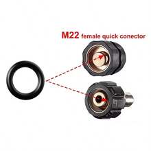 100个橡胶密封圈，快速断开接头垫片 - 黑色 - 查看 4