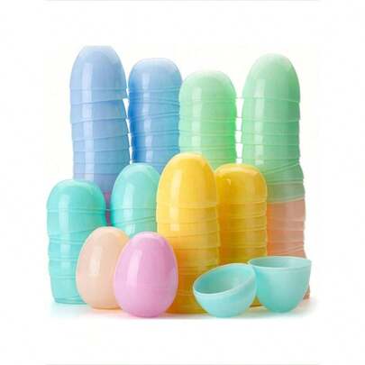 24 quả trứng Phục Sinh bằng nhựa | Màu sắc pastel nhẹ nhàng, có thể tái sử dụng và không vỡ. | Được thiết kế cho trò chơi săn trứng Phục Sinh, đồ thủ công tự làm và trang trí tiệc. | Vật dụng cần thiết cho trang trí lễ Phục Sinh.