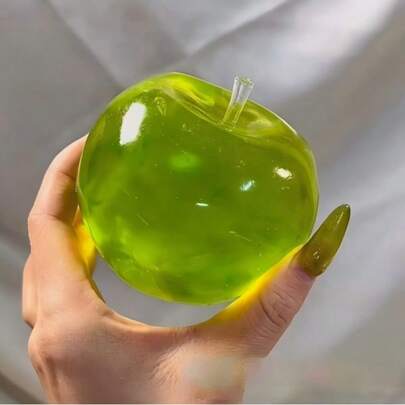 Soft & Comfortable Slow Rebound Malt Powder Blue Crystal Large Apple Squeeze Toy, Ultra-Thin Skin, Plastic Cream Texture, Suitable As Christmas Desktop Decor, Office Stress Relief Toy, Ideal Gift - Squeeze - Relieve Stress - Grape Texture, Slow Rebound, Durable, Stress Relieving For Children/Adults To Play With, Perfect For Children/Adults, Holiday/Birthday Gift, Christmas Gift, Christmas Eve Gift, Easter Gift, Gift, Games, Easter