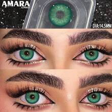 AMARA 1 Pair Of Lenses, Norway Series (One-Year Disposable) - 1 Pair - 14.5mm - NORWAY-gREEN - View 2