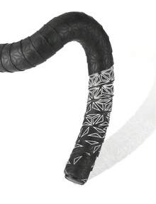 1 Pair Road Bike Handlebar Tape, Anti-Slip Shock Bar Tape With PU Anti-Vibration Wrap, Bicycle Handlebar Durable Tape - 黑色 - 查看 10