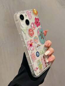 1个充气花朵火烈鸟简约TPU防震手机壳，兼容苹果13/11/12/16/14/15/15Pro/15Plus/15ProMax/7Plus/8Plus/X/XsMax/Xr/11Pro/12Pro/13Pro/14Pro/12mini/13mini/11ProMax/12ProMax/13ProMax/14Pro Max/14Plus/6/6s/6Plus/7/8/16Pro/16Plus/16ProMax/SE 和三星Galaxy/A54/A14/A12/A13/A15/A32/A33/A24/A52S/S20/S21/S22/S23/S24/S23Plus/S24Ultra/S25/A15/A33/A23 - 彩色 - 查看 4