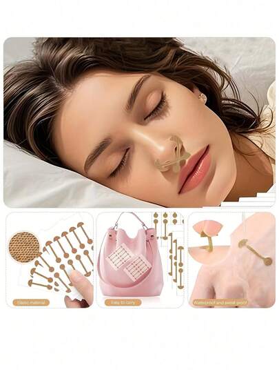 10/50/100/200 Pcs Nose Contour Stickers, Self-Adhesive Nose Shaping Stickers, Suitable For Widening Nostrils, Small Dumbbell Nose Wing Stickers, Narrowing Nose Wings And Refining Nose Bridge, Soft And Skin-Friendly, High Elasticity And Breathable. The Fabric Adheres To The Contour, Gentle Pressure Without Irritation, Suitable For Daily Use, Temporary Beauty Enhancement, Breathable Adhesive, Soft And Elastic Contraction, Invisible Nose Narrowing Stickers, Requires Long-Term Use