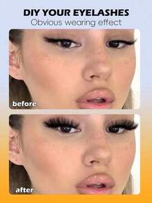 272pcs C-Curl Natural Thick Black False Eyelashes, Suitable For Beginners, Artificial Cartoon Classic Eyelash Strips, Long-Lasting And Durable For Daily Wear, Parties, Weddings, Christmas, Music Festivals, Etc. - C - 查看 4