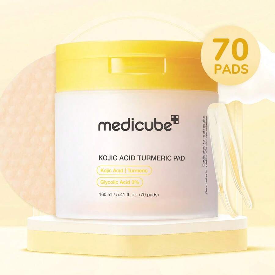 [Medicub] Kojic Acid Turmeric Clarifying Toner Pads | Korean No.1 Vrial Toner Pads - Đơn - Xem 1