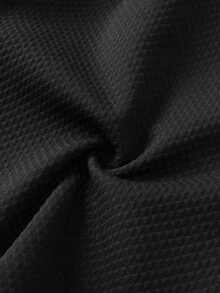 Bộ đồ nam 2 mảnh màu đen dệt kim kiểu waffle gồm áo tank top không tay và quần short, kiểu dáng thoải mái, nhẹ, thoáng khí, cổ tròn, phong cách Hawaii, có thể giặt máy, trang phục đa năng cho kỳ nghỉ hè. - màu đen - Xem 11