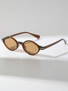 1 Pair Women's Geometric Small Frame Retro Personalized Street Style Fashion Fashion Glasses, Suitable For Outdoor & Travel - 彩色 - 查看 9