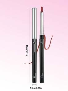 Pudaier Silky Matte Lip Liner And Lipstick 2-In-1 - Precise Lip Contouring And Luxurious Smooth Color Fill, Essential Makeup Tool For Women, Perfect Gift! - 02+06 - View 8