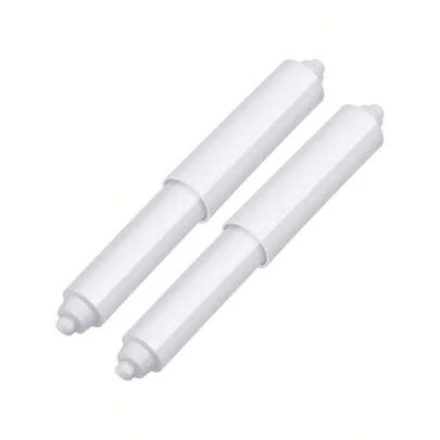 4个/2个/1个 15.8厘米/6.22英寸 白色卫生纸架弹簧卷筒，适用于大多数卫生纸卷