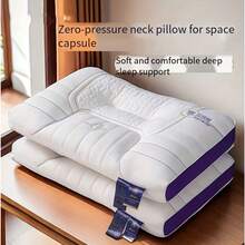 This Ergonomic Zero-Pressure Neck Pillow Features A Sturdy Core Support Structure And A Four-Layer Anti-Sagging Design. This Versatile Pillow Is The Perfect Choice For Daily Rest And Sleep, And Makes An Ideal Valentine's Day Gift. - White 1PCS - View 10