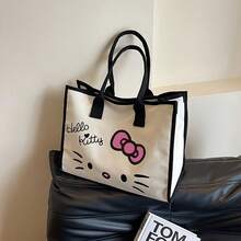 Sanrio 1件裝高級手提包 時尚可愛單肩包，適合上學、上班與旅行，可用作旅行收納袋、化妝包、旅行收納包，大容量化妝品收納盒 - 彩色 - 查看 8