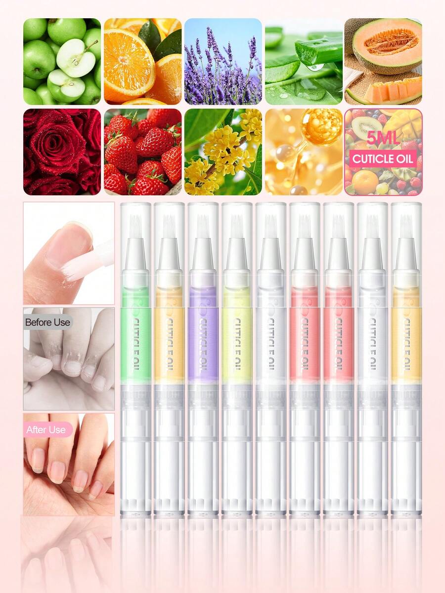 COSCELIA 1PC Cuticle Oil - Nourishing Cuticle Oil, Moisturizing And Softening Cuticles, Strengthening Nails - 5g - View 1