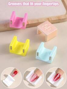 1pc Automatic Cat Eye Magnet Tool, Super Strong Cat Eye Magnet, French Wide Edge Side Light Cat Eye Magnet, Suitable For Nail Salons And DIY Nail Art Tools - Multicolor - View 3