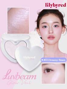 K-Beauty Luv Beam Highlighter & Concealer, Fine Powder Highlighter, Radiant Texture, Lightweight And Smooth Application, Contours Face, Brightens Complexion, Enhances Skin Transparency, Creates Dewy Glowing Makeup, Cosmetics - 01 #Dreamy Beam - View 10