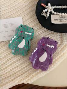 1pc Cute Dinosaur Acetate Hair Claw Clip For Women - Multicolor - View 4