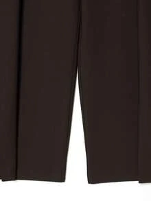 Pantalones de mujer de unicolor, nueva colección de primavera - Color caoba - Ver 6