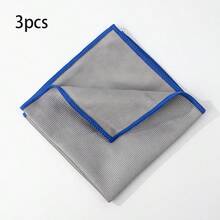 Bộ 3/5 khăn lau siêu mịn sợi microfiber - Không chất phụ gia hóa học, không xơ vải, không gây trầy xước, khăn lau siêu mềm, thích hợp cho kính, nhiều bề mặt, cửa sổ, gương, ô tô, thiết bị điện tử và ống kính máy ảnh - Dùng để làm sạch thiết bị điện tử | Khăn lau siêu mịn sợi microfiber không hóa chất | Có thể xếp chồng lên nhau - Màu xanh lam - Xem 20