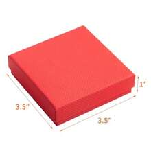 Jewelry Gift Boxes 96 Pack 3.5x3.5x1 Inch Cardboard Jewelry Boxmall Gift Boxes For Jewelry Earrings Necklaces Handmade Bangles Bracelets Red - 紅色 - 查看 2