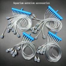 Bộ phụ kiện sục khí cho bể cá cảnh/bể cá vàng/hồ thủy sinh, bộ chia khí kèm ống dẫn, đá sục khí/bộ kẹp chống trượt. - 1 điểm 12 tuyến đường - Xem 1