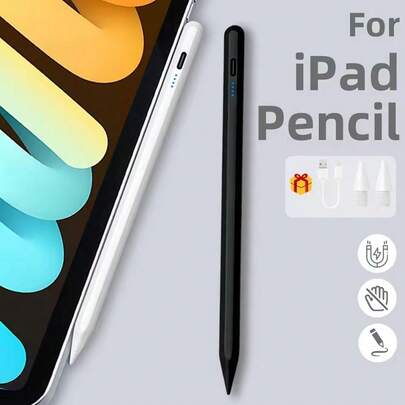 1 bút cảm ứng điện dung, độ chính xác và độ nhạy cao, phù hợp với dòng iPad 2025 2024 2023 2022 2021 2020 2019 2018 4 5 9th 10th Air 5, phụ kiện