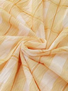 Striped Elegant Cute Backless Pleated Skirt, Suitable For Party Spring - Multicolor - View 6