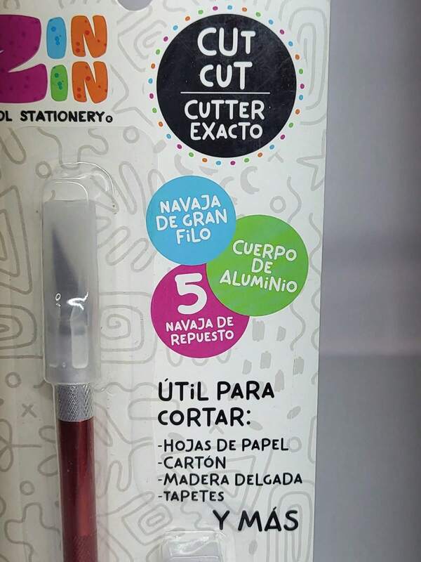 CUTTER EXACTO Body DE ALUMINIO ZINZIN plumones papeleria papelería escuela Producto de calidad Diseño moderno Uso diario Perfecto para regalo Duradero