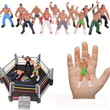 Wrestling Ring Arena Playset With Wrestler Action Figures, Realistic Wrestling Stage Toy For Kids, Collectible Wrestler Figurines For Boys Birthday Gift - 32-piece Fighting Arena Ornament - View 6