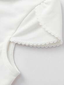 Balabala Áo thun thêu họa tiết mùa hè cho bé gái 2026, áo tay ngắn bằng cotton mềm mại, nhẹ và thoáng khí, kiểu dáng ngọt ngào dễ thương. - Benbai - Xem 5