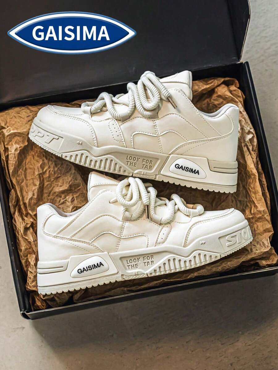 男士新款小众原创高帮休闲运动鞋，厚底防滑运动休闲鞋，时尚纯色休闲运动鞋，适合搭配牛仔裤等运动服饰