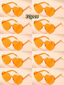 Gói kết hợp 14 chiếc, 5 chiếc, 30 chiếc, 12 chiếc, 15 chiếc, 1 kiểu màu ngẫu nhiên Thiết kế hình gấu Kính thời trang hình trái tim Unisex, Thích hợp cho tiệc tùng, đám cưới, quà tặng, phụ kiện lễ hội, trang phục thường ngày cho phụ nữ, phụ kiện đi biển, phụ nữ - nhiều màu - Xem 44