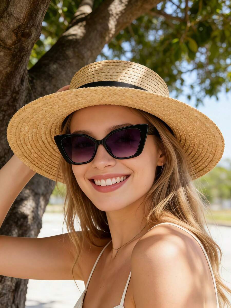 Leopard Print Bohemian Fashion Fashion Glasses, Suitable For Daily Wear - Multicolor - View 1