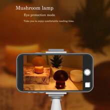 1pc Adjustable LED Mushroom Desk Lamp, Suitable For Bedroom, Kids Room And Living Room, Creative Home Decor, Warm Ambiance, Perfect Bedside Night Light, Unique Gift (3 Brightness Levels Upgraded) - Warm Light - View 10