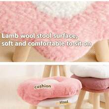 Flower & Mushroom Stool, Household Cloud Bench, Living Room Sofa, Cute Bedroom Vanity Stool, Shoe Changing - Multicolor - View 7