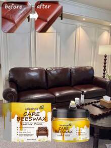 JAKEHOE 皮革护理蜡、家具翻新蜂蜡、家用皮革护理、沙发翻新、鞋座翻新、皮革护理蜡 - 膏狀 - 查看 9