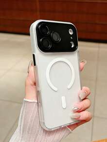 1. Ốp lưng điện thoại trong mờ, sang trọng, đơn giản, dành cho doanh nhân, phù hợp với 17 Pro Max, 17 Air, 16, 15, 14, 13, 12, 11 Pro Max Plus, chất liệu TPU mềm dẻo. - trắng - Xem 4