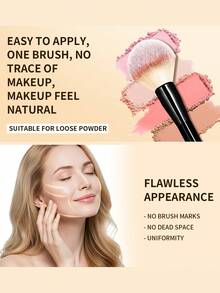 2-In-1 Dual-Ended Makeup Brush Set - Face Powder/Blush Brush + Eyeshadow Brush, Includes Slanted Water Drop Makeup Sponge, Cosmetic Tool Kit - Multicolor - View 9