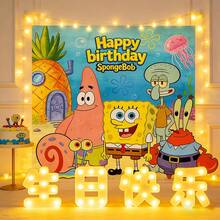 Juego de Decoración de Fondo para Fiesta Temática, Decoración de Fondo, Accesorios para Fotos, Tela de Fondo para Fiesta de Cumpleaños, Juego de Decoración para Fiesta - Ver 3