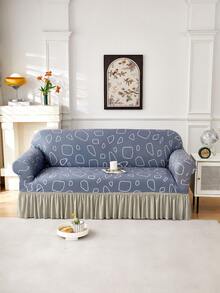 1 tấm phủ ghế sofa trang trí co giãn chống trượt, chất liệu vải lụa sữa in hoa, phù hợp với ghế sofa đơn/đôi/ba/bốn chỗ, thân thiện với thú cưng, nhiều màu sắc, thích hợp cho mùa xuân/hè/thu/đông. - Nhiều màu - Xem 5