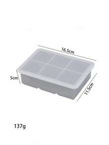Khay silicon 6 ngăn có nắp đậy, khuôn vuông lớn 5cm dùng trong gia đình và quầy bar. - Nhiều màu - Xem 11