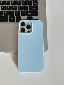 1 chiếc, ốp lưng silicon lỏng Ji Ji màu xanh dương nhạt và vàng, phù hợp với 17, 17 Pro Max/ 16 Pro Max/ 15 Pro/ 14, 13/12/11. Thích hợp làm quà tặng Ngày Valentine/Sinh nhật/Ngày của Mẹ/Lễ Phục Sinh cho gia đình/bạn bè/chị em gái/bạn trai. - Màu xanh nhạt - Xem 5
