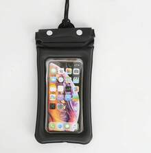 Mobile Phone Waterproof Bag For Swimming, Diving, And Rafting, Sealed Airbag Phone Bag, Neck-Hanging Outdoor Waterproof Bag, 2026 New Model - 曜石黑 - 查看 1