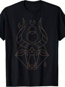 Camiseta con el Signo del Horóscopo Zodíaco Tauro - Amarillo - Ver 7