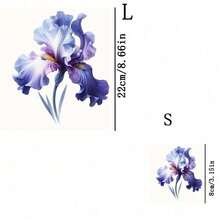 1/2/3pcs Lily Of The Valley Purple Pattern Heat Transfer Stickers, Suitable For DIY T-Shirts, Jeans, Hoodies, Bags, Pillows (Mixed Colors), Holiday Crafts, Durable Decoration, Clothing Embellishment, Party Decoration - Multicolor - View 10