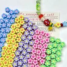 30颗/50颗13毫米亚克力珠,多色花朵混色撞色梅花手链,手机挂绳DIY - 彩色 - 查看 7