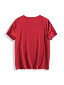 Christian Comfy Color Shirt - Bible Study, Catholic Gift - Inspiring Contemporary Faith Apparel-Women's T-Shirt, Comfortable Round Neck, Casual, Pure Cotton, Short Sleeves - 紅色 - 查看 3