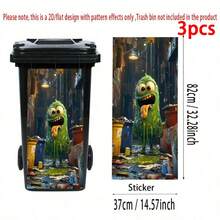 1 miếng dán thùng rác hình động vật ngộ nghĩnh, gồm các hình 3D khỉ, gấu trúc, mèo, thỏ, chất liệu PVC tự dính, thích hợp cho thùng rác ngoài trời. - Nhiều màu - Xem 22