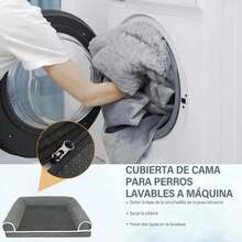 Cama Esponja Ortopedica Sofa Mascotas Perros Lavable Grande Gris Oscuro - Gris Oscuro - Ver 5